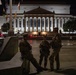 Mississippi Army National Guard Soldiers on patrol at night in Washington, D.C.