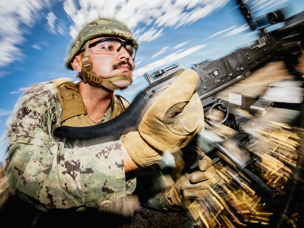 NMCB-3 Seabees Shoot Crew Served Weapons