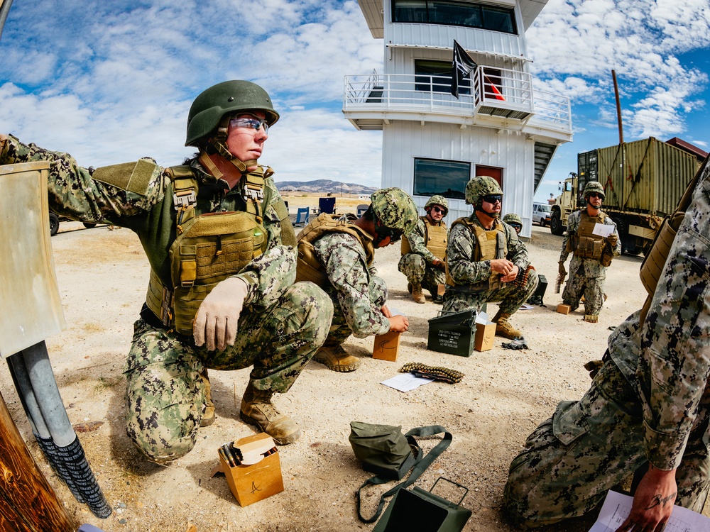 NMCB-3 Seabees Shoot Crew Served Weapons