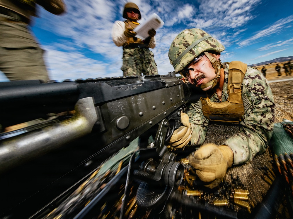 NMCB-3 Seabees Shoot Crew Served Weapons