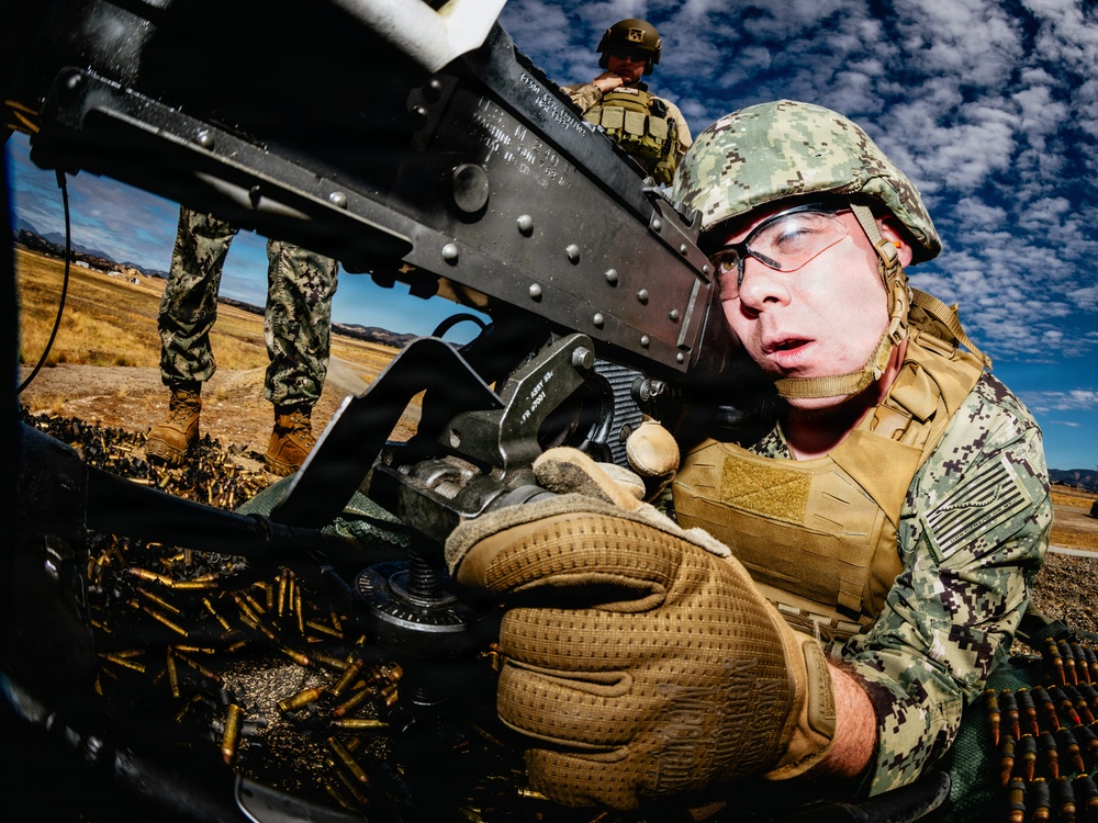 NMCB-3 Seabees Shoot Crew Served Weapons