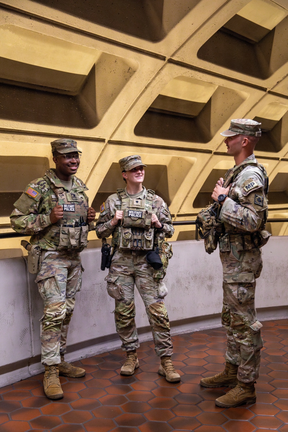 Mississippi Army National Guard Soldiers on patrol in the Washington Metro Mississippi Army National Guard Soldiers on patrol in the Washington Metro