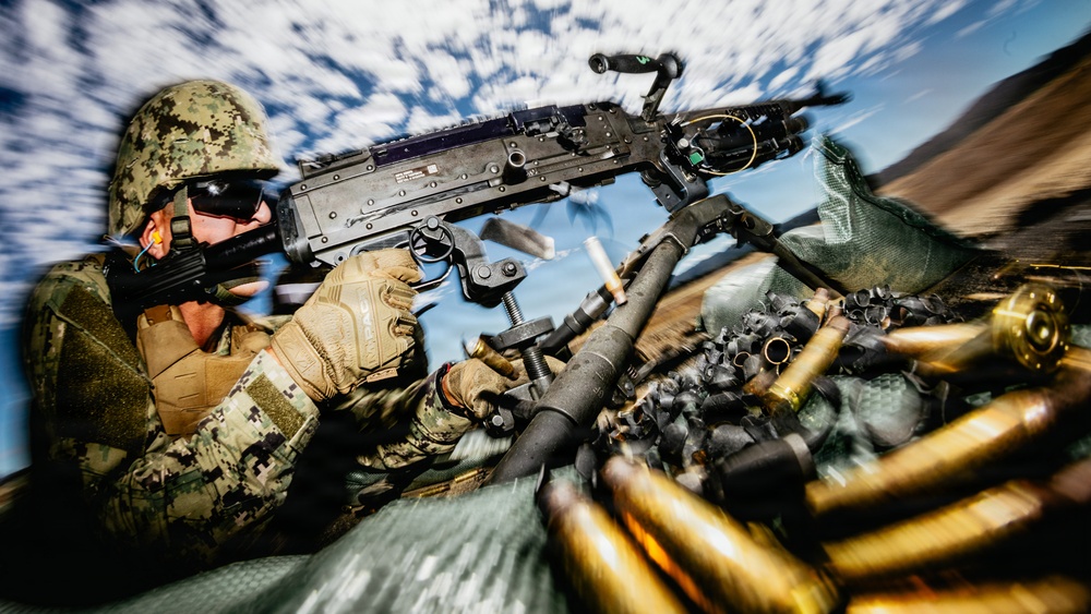 NMCB-3 Seabees Shoot Crew Served Weapons