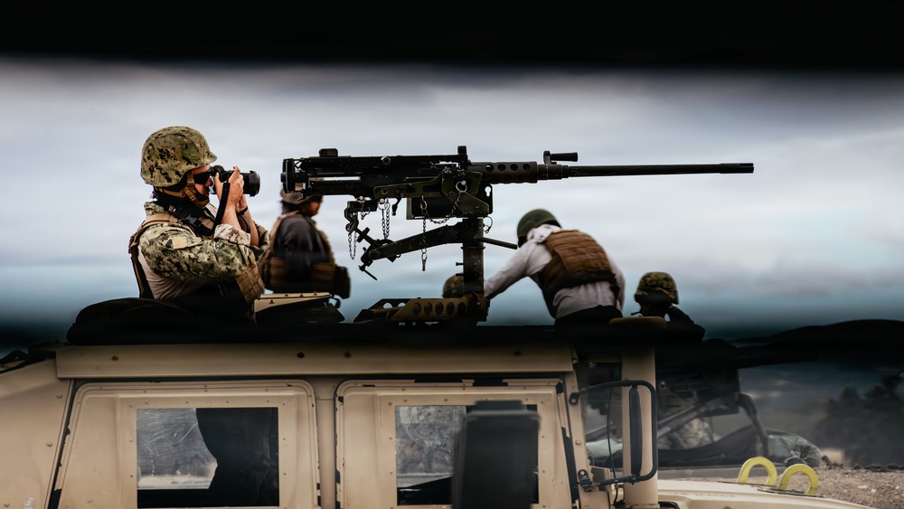 NMCB-3 Seabees Shoot Crew Served Weapons