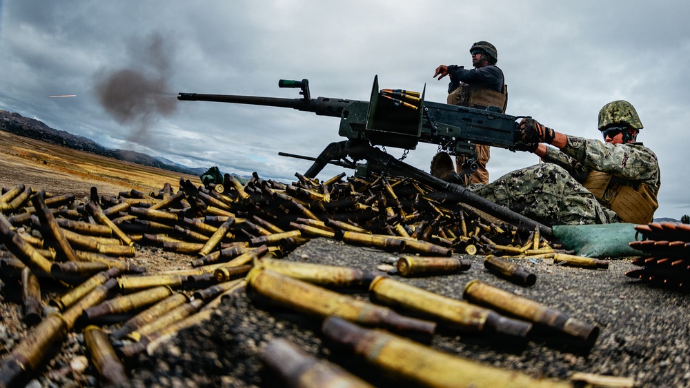 NMCB-3 Seabees Shoot Crew Served Weapons