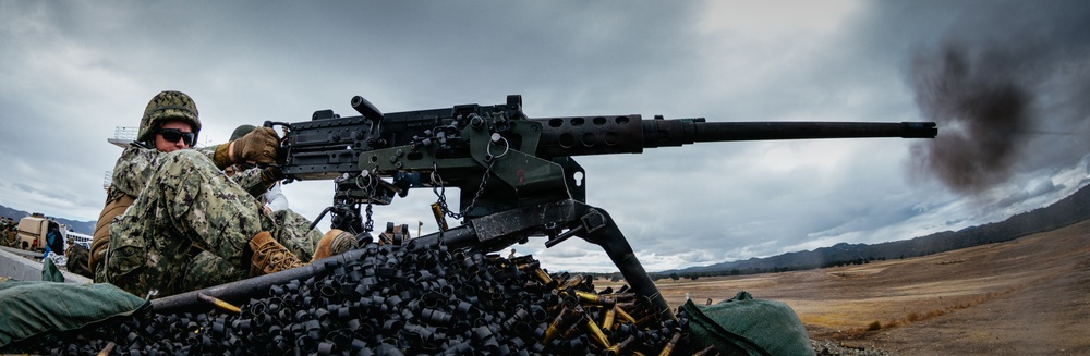 NMCB-3 Seabees Shoot Crew Served Weapons