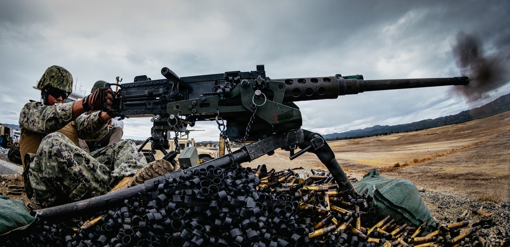 NMCB-3 Seabees Shoot Crew Served Weapons