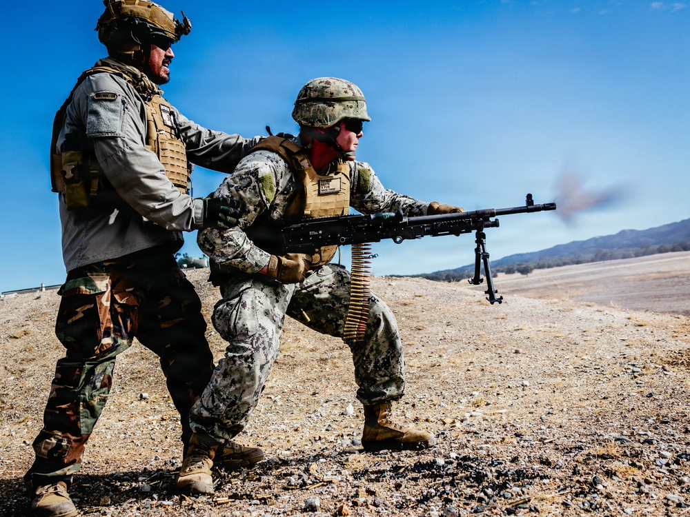 NMCB-3 Seabees Shoot Crew Served Weapons