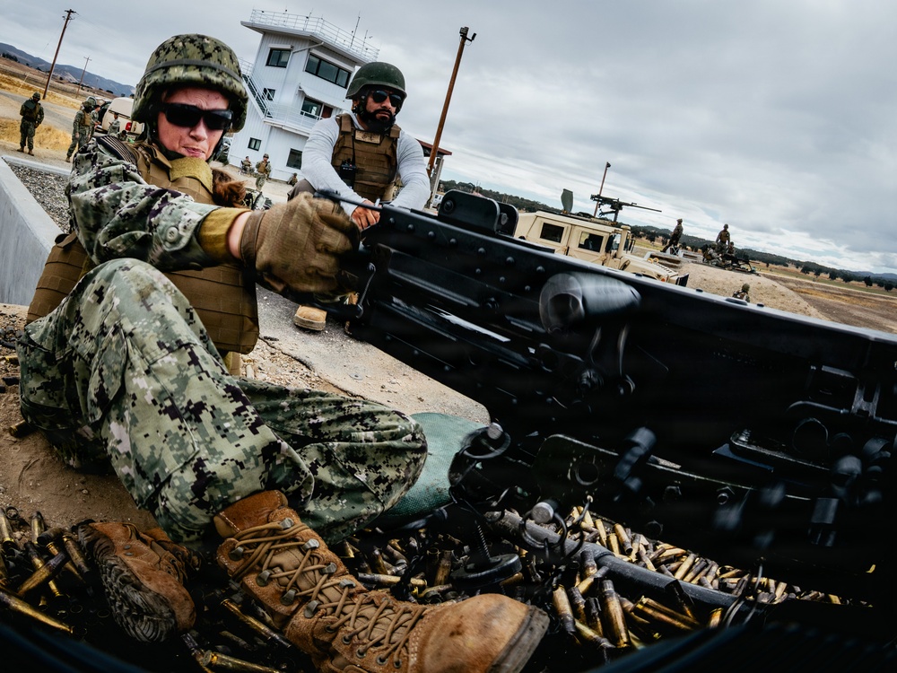 NMCB-3 Seabees Shoot Crew Served Weapons