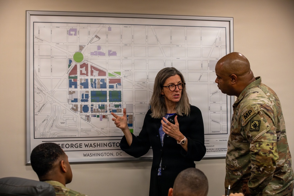 Kathleen McDonald, Associate Vice President of Campus Safety, talks about the George Washington University campus Kathleen McDonald, Associate Vice President of Campus Safety, talks about the George Washington University campus