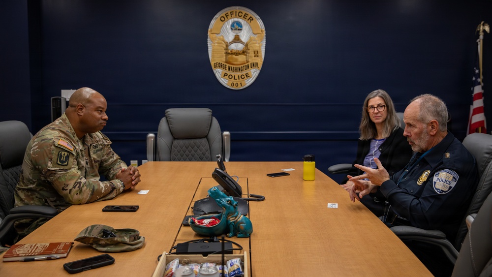 Joint Task Force Magnolia Leadership meet with Victor Brito, Police Chief of George Washington University Joint Task Force Magnolia Leadership meet with Victor Brito, Police Chief of George Washington University