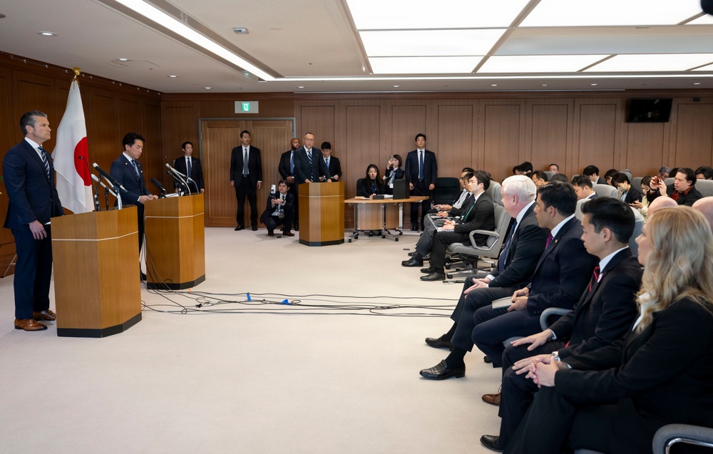 SW Hegseth Meets With Japan MoD, Visits Yokota AB Troops SW Hegseth Meets With Japan MoD, Visits Yokota AB Troops
