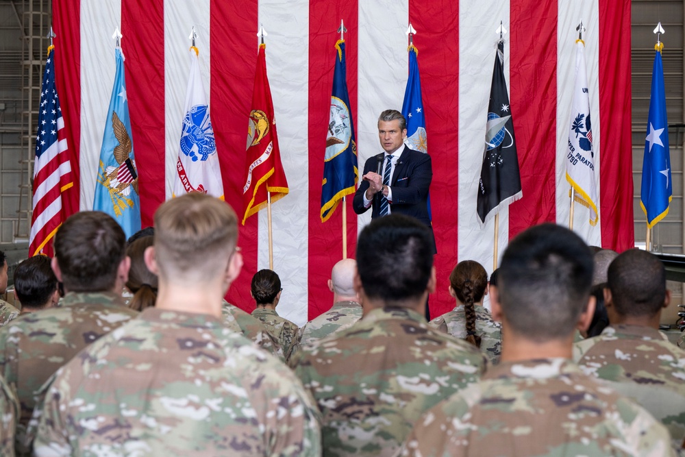 SW Hegseth Meets With Japan MoD, Visits Yokota AB Troops