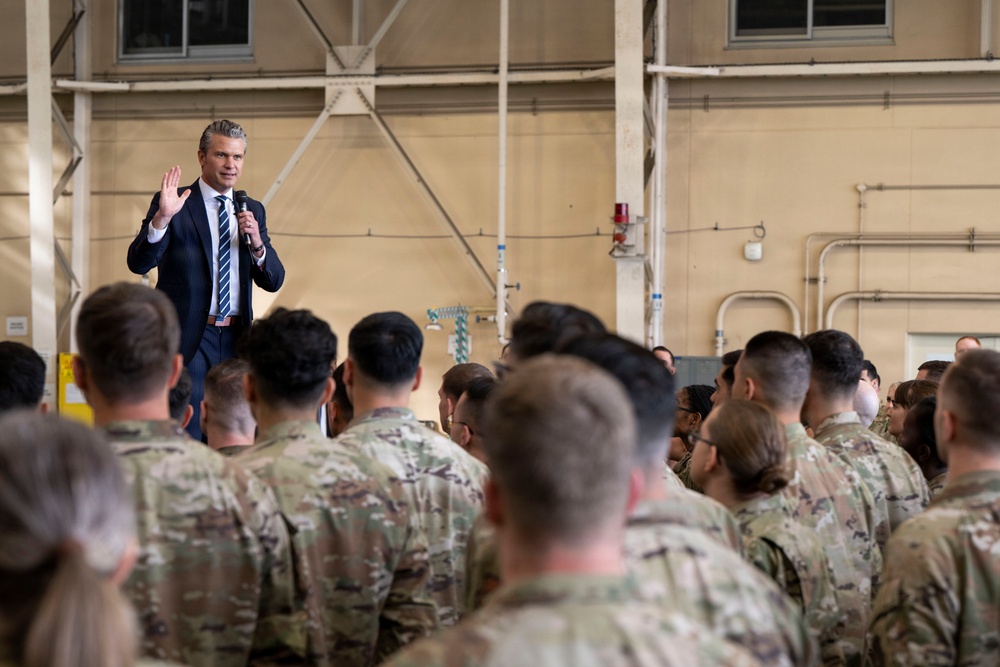 SW Hegseth Meets With Japan MoD, Visits Yokota AB Troops