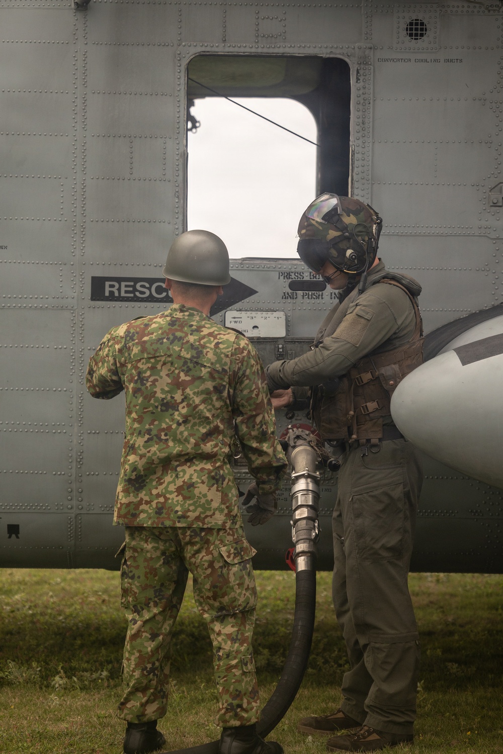 VMM-262, JGSDF establish FARP on Yonaguni Island
