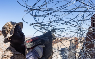 JTF-SB Marines Strengthen Southern Border Barrier