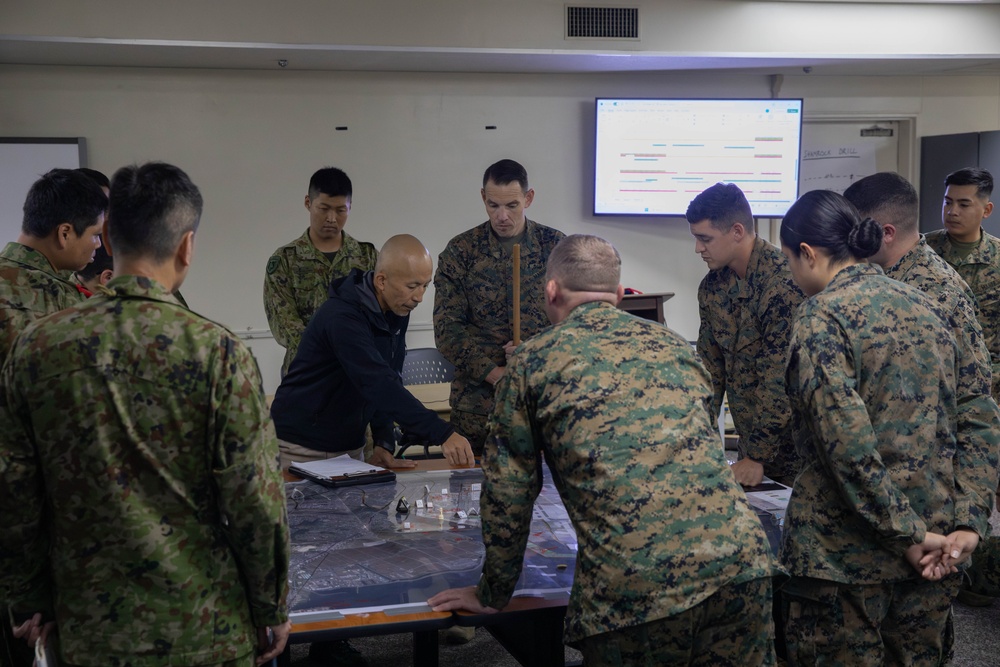 Iwakuni Marines and JGSDF run base defense operations center during Active Shield 26 Iwakuni Marines and JGSDF run base defense operations center during Active Shield 26