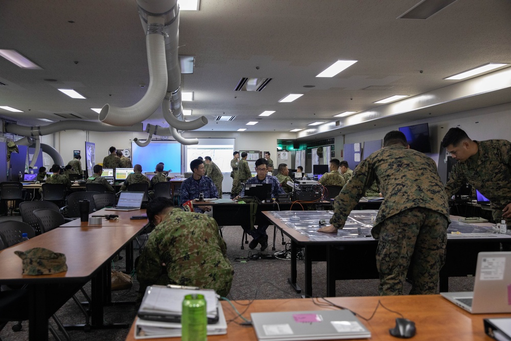 Iwakuni Marines and JGSDF run base defense operations center during Active Shield 26 Iwakuni Marines and JGSDF run base defense operations center during Active Shield 26