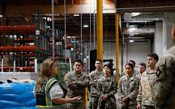 California National Guard Service Members Receive A Behind the Scenes Look At the Los Angeles Regional Food Bank