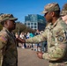 A Mississippi Army National Guard Soldier gets promoted in front of the White House