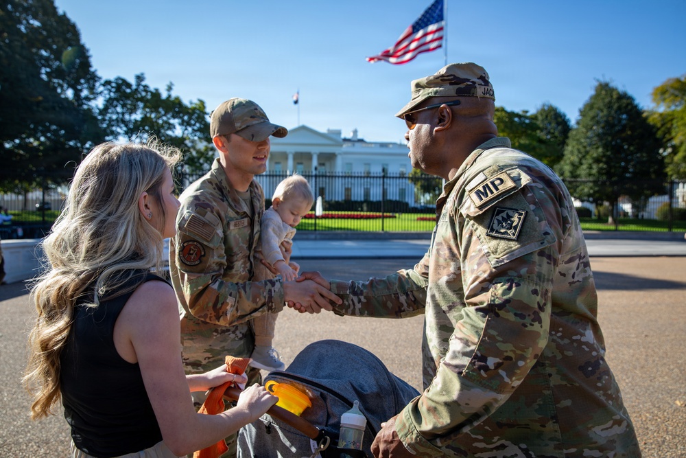 DVIDS - Images - Lt. Col. Steven Jackson congratulates an Airman after ...