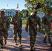 Leadership from Joint Task Force Magnolia leave after a promotion ceremony at the White House