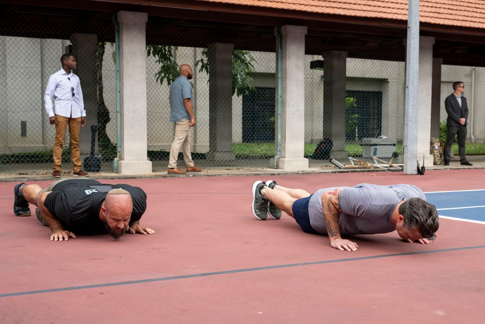 SW Hegseth Trains With Service Members in Malaysia SW Hegseth Trains With Service Members in Malaysia