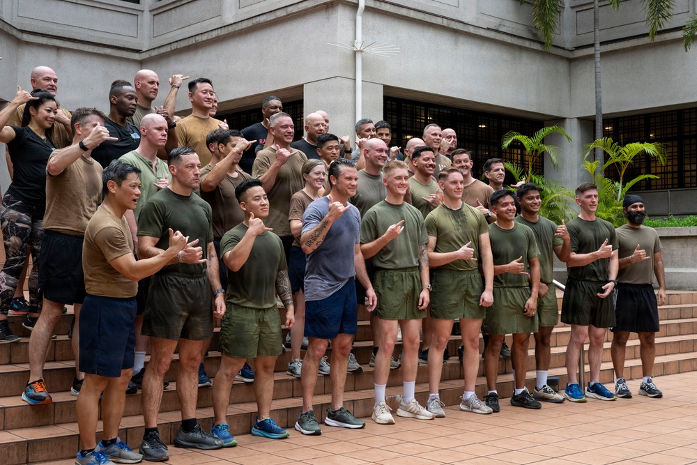 SW Hegseth Trains With Service Members in Malaysia SW Hegseth Trains With Service Members in Malaysia