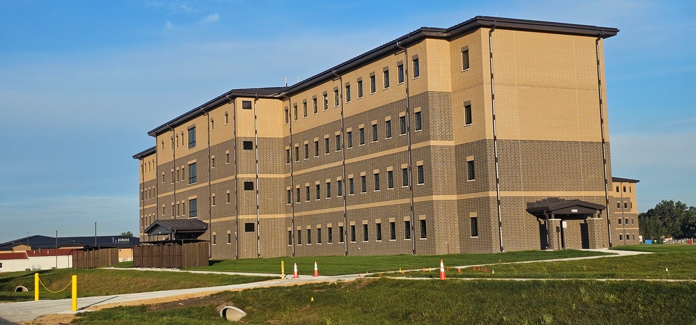 October 2025 construction operations for South Barracks Project at Fort McCoy