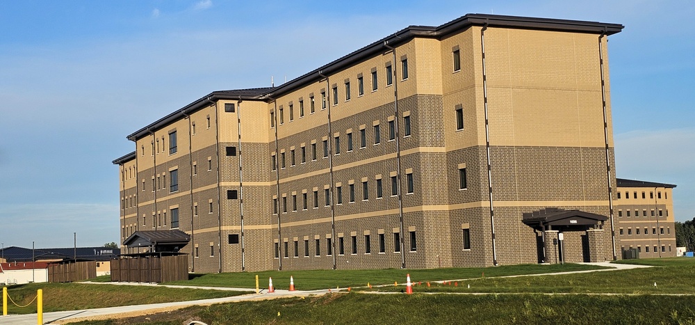 October 2025 construction operations for South Barracks Project at Fort McCoy