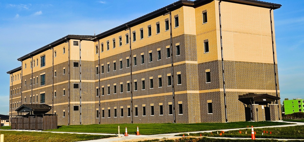 October 2025 construction operations for South Barracks Project at Fort McCoy