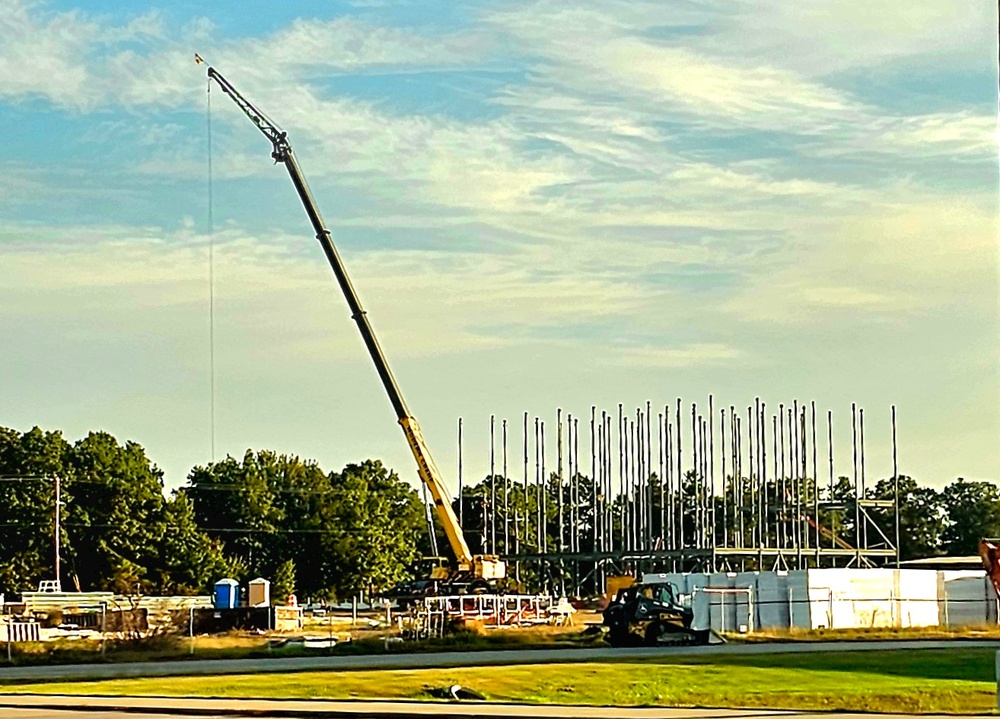 October 2025 construction operations for fiscal year 2024-funded $55.75 million Collective Training Officers Quarters Project at Fort McCoy