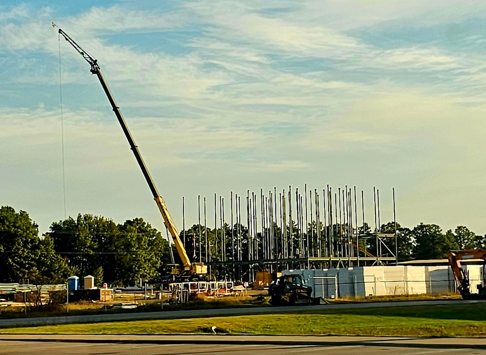 October 2025 construction operations for fiscal year 2024-funded $55.75 million Collective Training Officers Quarters Project at Fort McCoy