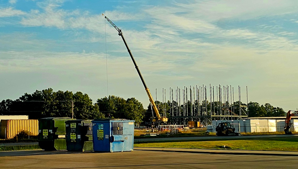 October 2025 construction operations for fiscal year 2024-funded $55.75 million Collective Training Officers Quarters Project at Fort McCoy