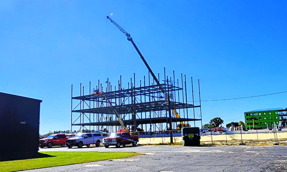 October 2025 construction operations for $55.75 million Collective Training Officers Quarters Project at Fort McCoy