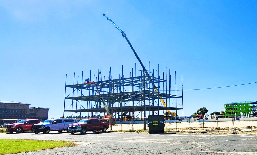 October 2025 construction operations for $55.75 million Collective Training Officers Quarters Project at Fort McCoy