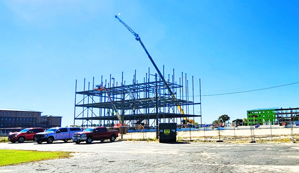 October 2025 construction operations for $55.75 million Collective Training Officers Quarters Project at Fort McCoy