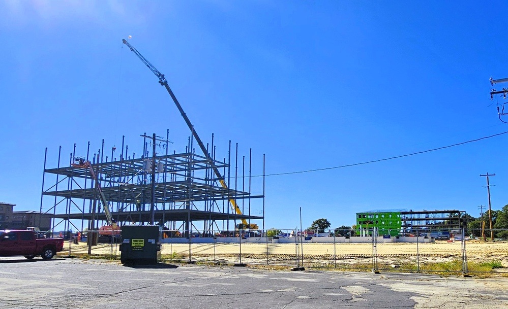 October 2025 construction operations for $55.75 million Collective Training Officers Quarters Project at Fort McCoy