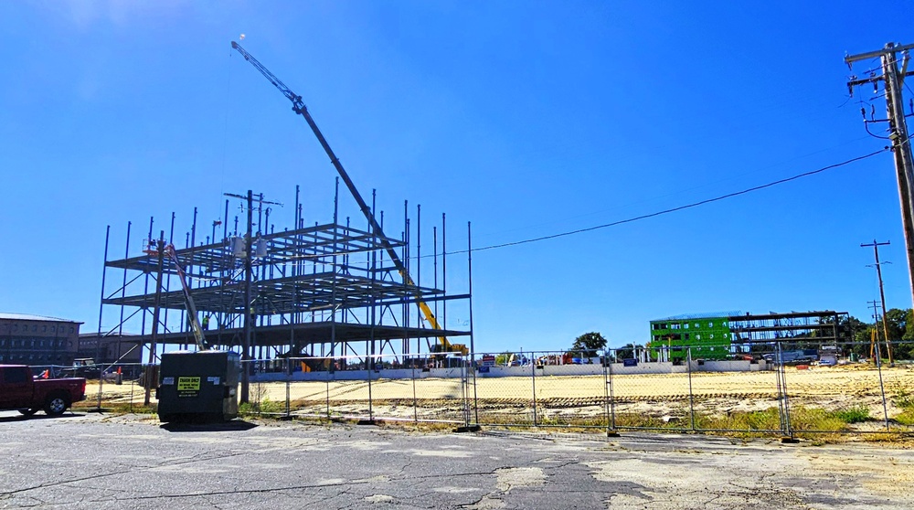 October 2025 construction operations for $55.75 million Collective Training Officers Quarters Project at Fort McCoy