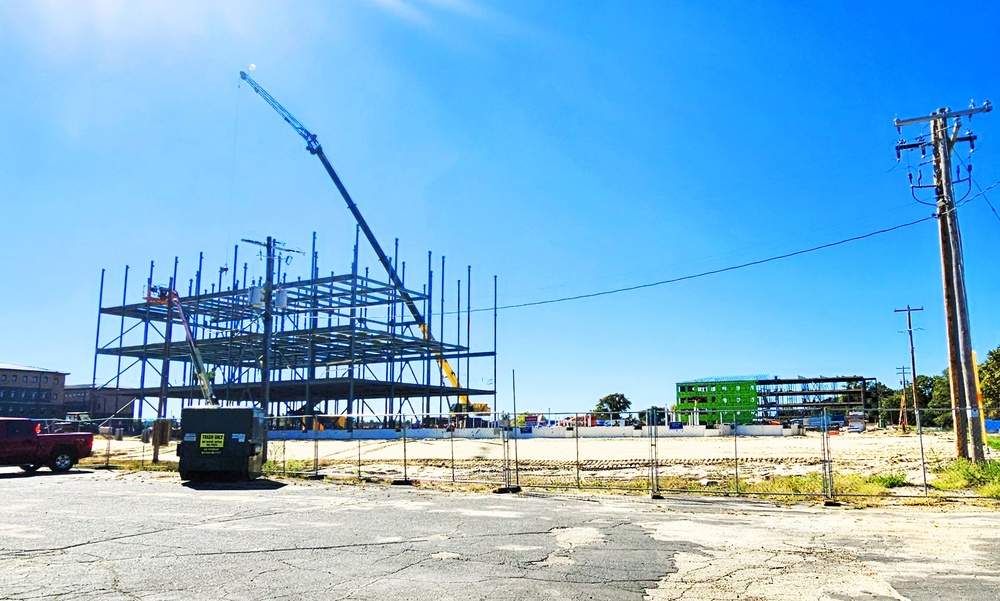 October 2025 construction operations for $55.75 million Collective Training Officers Quarters Project at Fort McCoy