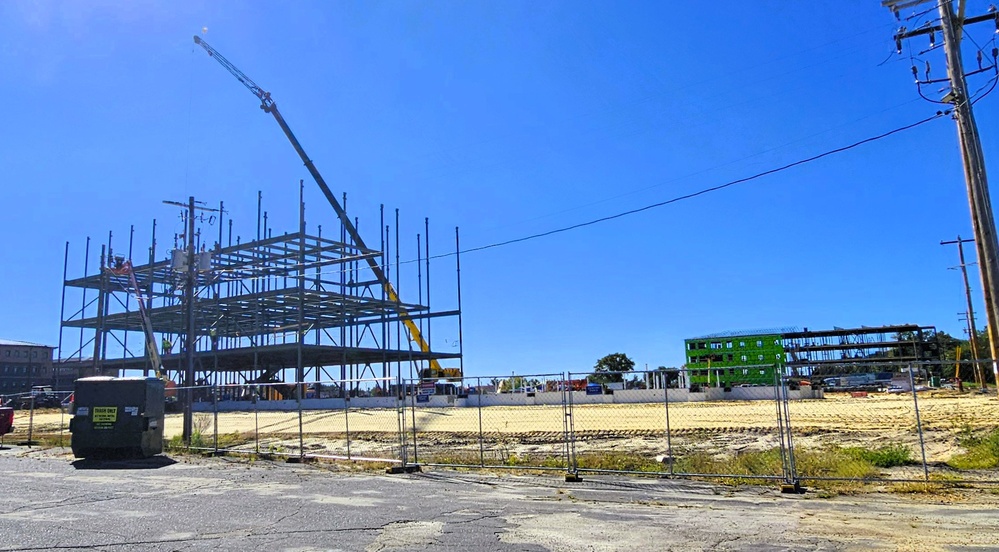 October 2025 construction operations for $55.75 million Collective Training Officers Quarters Project at Fort McCoy