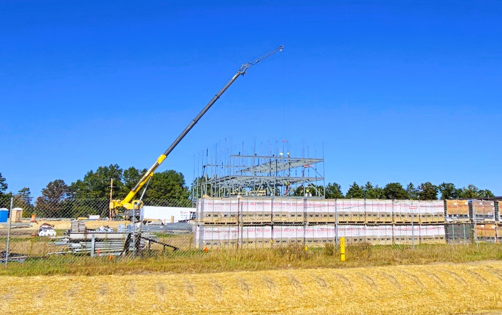 October 2025 construction operations for $55.75 million Collective Training Officers Quarters Project at Fort McCoy