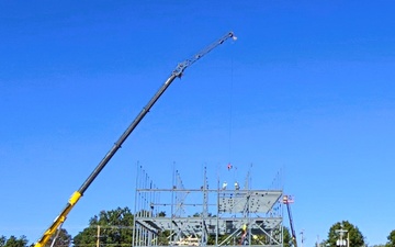 October 2025 construction operations for $55.75 million Collective Training Officers Quarters Project at Fort McCoy