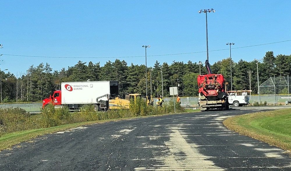 Infrastructure work at Fort McCoy