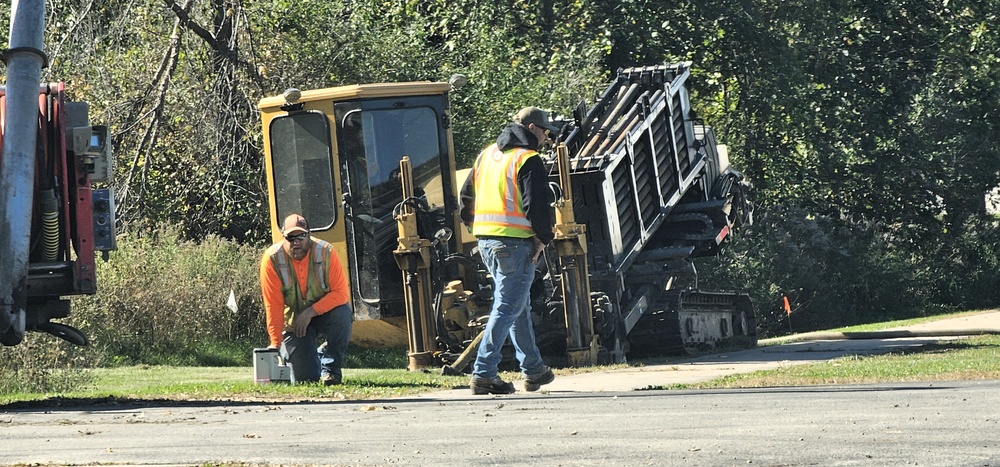 Infrastructure work at Fort McCoy