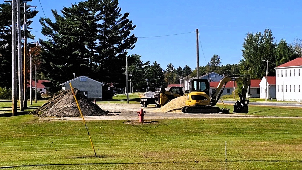 Infrastructure work at Fort McCoy