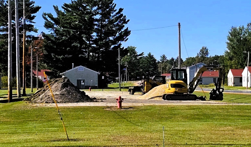 Infrastructure work at Fort McCoy