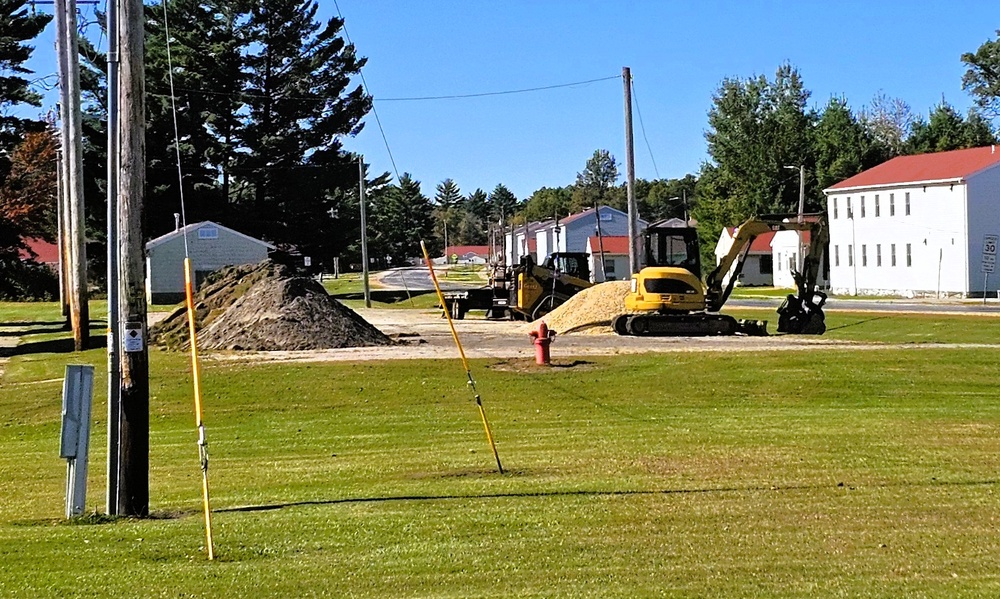 Infrastructure work at Fort McCoy