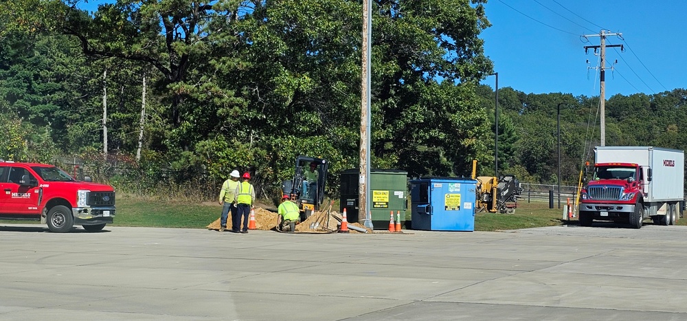 Infrastructure work at Fort McCoy