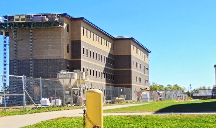 October 2025 construction operations of East Barracks Project at Fort McCoy